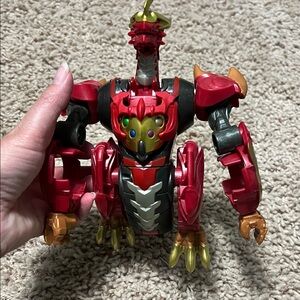 Red and Gold Dragon Robot Action Figure